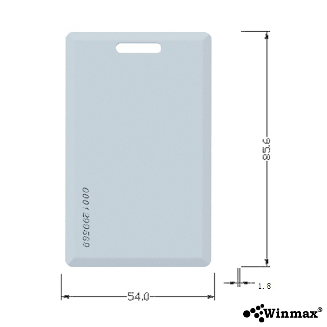 บัตร Proximity Card Winmax 1.8 mm 125 KHz