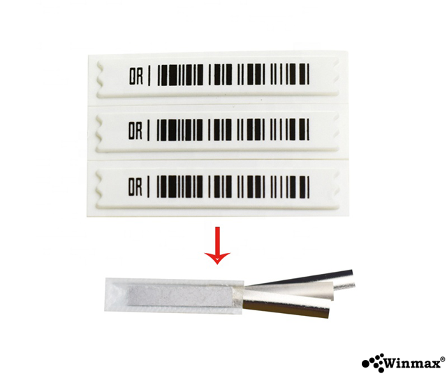 ฉลากบาร์โค้ดกันขโมย Barcode Soft Tag 58Khz Winmax-DTC01